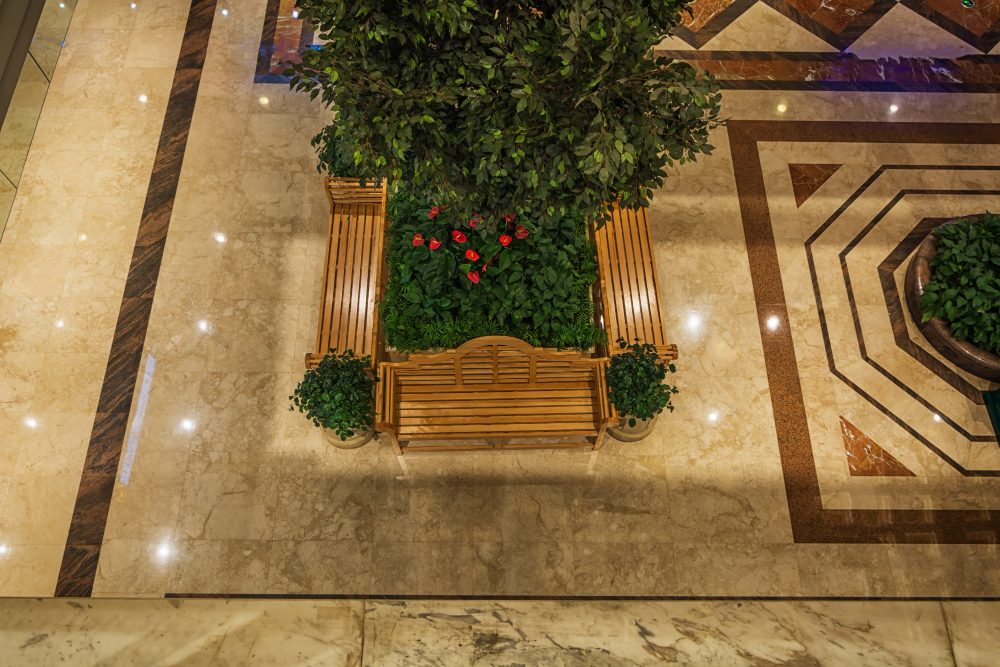 marble floors